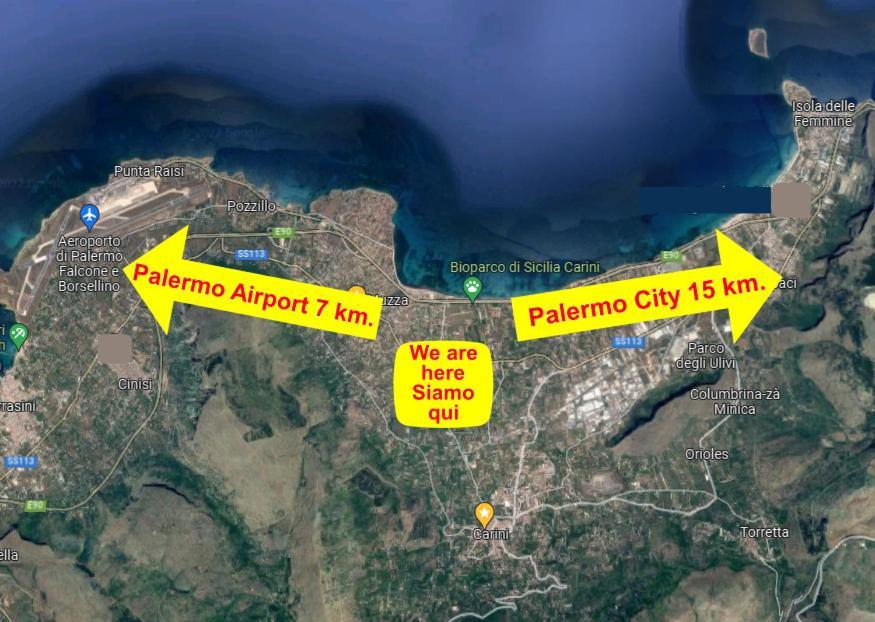 Arricampati Airport Rooms & Bringo Car Rental Carini Exterior foto
